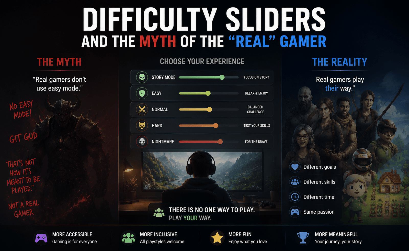 Difficulty Sliders and the Myth of the "Real" Gamer