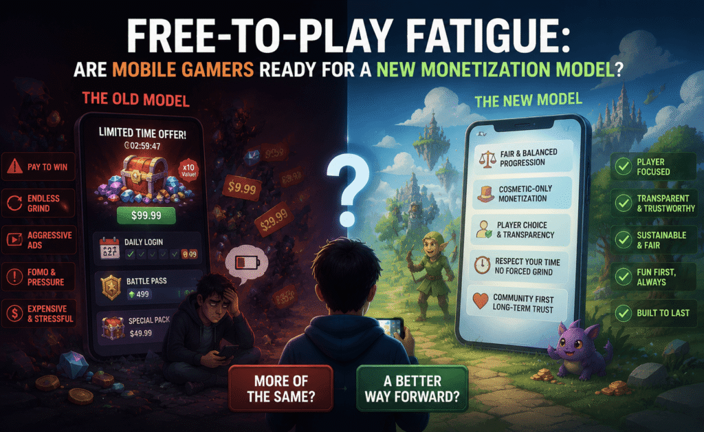 Free-to-Play Fatigue: Are Mobile Gamers Ready for a New Monetization Model?