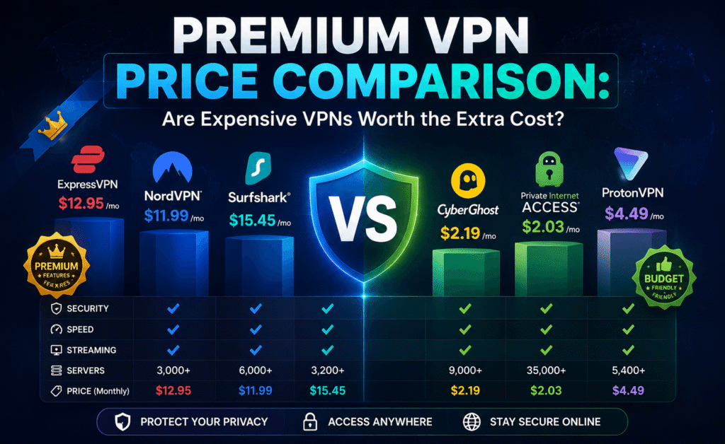 Premium VPN Price Comparison: Are Expensive VPNs Worth the Extra Cost?