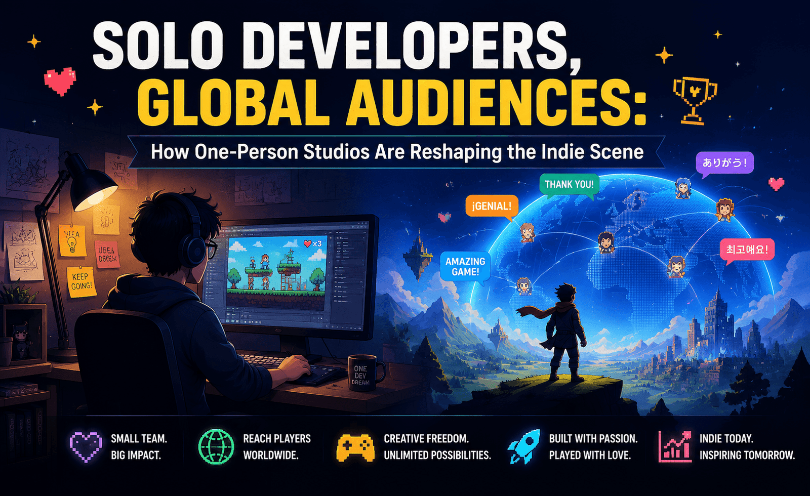 Solo Developers, Global Audiences: How One-Person Studios Are Reshaping the Indie Scene