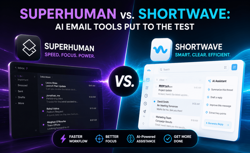 Superhuman vs. Shortwave: AI Email Tools Put to the Test